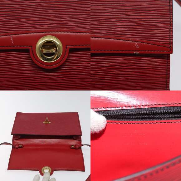 LOUIS VUITTON Epi Pochette Arche Shoulder Bag Red M52577 - Picture 11 of 13